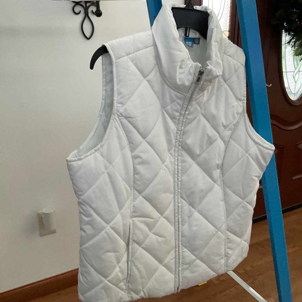 Quilted Vest, Women’s white size L